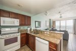Upgraded kitchen with granite countertops